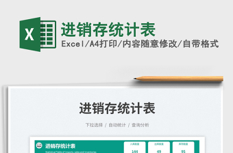 2025进销存统计表免费下载