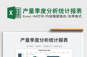 2025产量季度分析统计报表免费下载