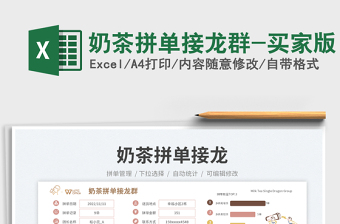 2025奶茶拼单接龙群-买家版免费下载