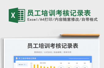 2025员工培训考核记录表免费下载