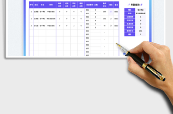 2025学生会考勤表免费下载