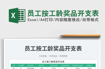 2025员工按工龄奖品开支表免费下载