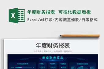 2025年度财务报表-可视化数据看板免费下载