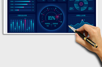 2025年度财务报表-可视化数据看板免费下载
