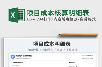 2025项目成本核算明细表免费下载