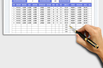 2025圣诞装扮物品采购登记表免费下载