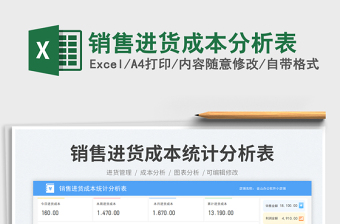 2025销售进货成本分析表免费下载