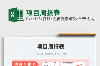 2025项目周报表免费下载