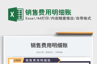 2025销售费用明细账免费下载