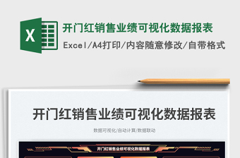 2025开门红销售业绩可视化数据报表 免费下载