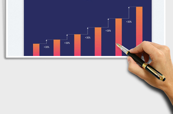 2025销售收入阶梯增长图免费下载