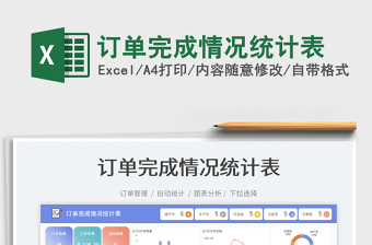 2025订单完成情况统计表免费下载
