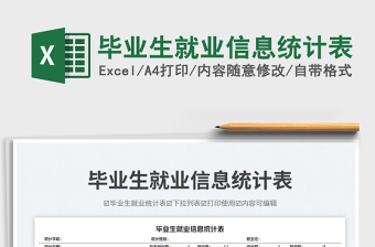 2025毕业生就业信息统计表免费下载