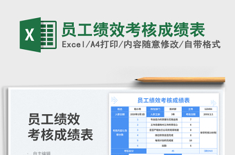 2025员工绩效考核成绩表免费下载