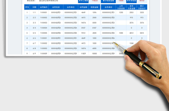 2025年度应收账款明细统计表免费下载