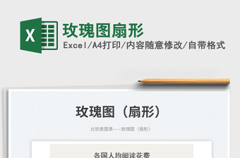 2025玫瑰图扇形免费下载