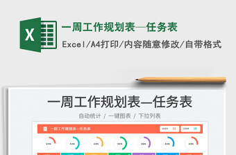 2025一周工作规划表—任务表免费下载