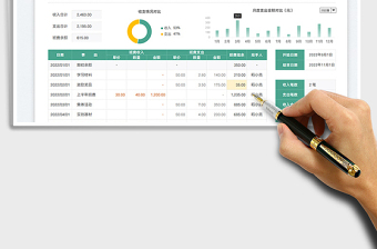 2025自动统计班费收支明细表免费下载