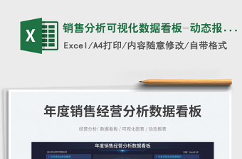 2025销售分析可视化数据看板-动态报表免费下载