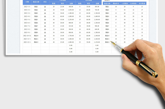 2025进销存管理明细表免费下载