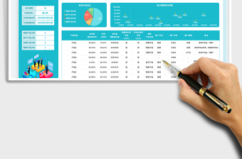 2025蓝色简约风产品推广计划表免费下载