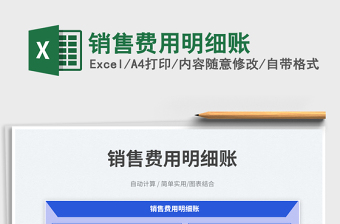 2025销售费用明细账免费下载