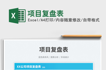 2025工作复盘excel模板