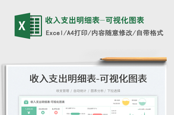 2025收入支出明细表-可视化图表免费下载