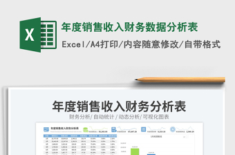 2025年度销售收入财务数据分析表免费下载