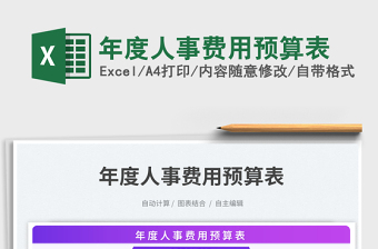 2025年度人事费用预算表免费下载