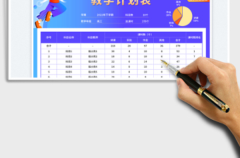 2025班级整体教学计划表免费下载