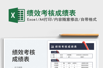 2025绩效考核成绩表免费下载