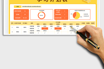 2025周打卡学习计划表免费下载