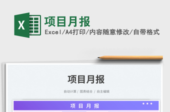 2025项目月报免费下载