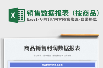 2025销售数据报表 (按商品)免费下载