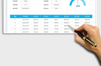 2025贷款还款计划表免费下载