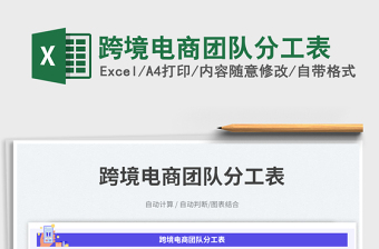 2025跨境电商团队分工表免费下载