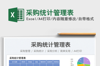 2025采购统计管理表免费下载