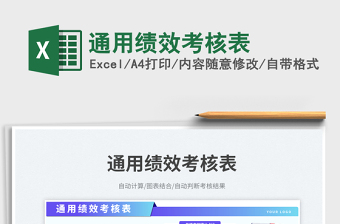 2025通用绩效考核表免费下载