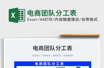 2025电商团队分工表免费下载