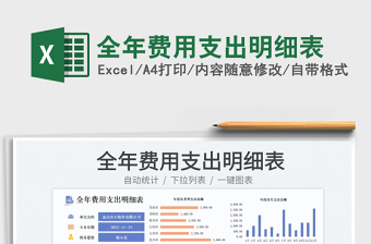 2025全年费用支出明细表免费下载