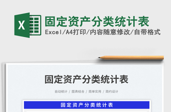 2025固定资产分类统计表免费下载