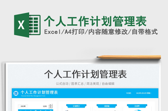 2025计划管理excel表格大全