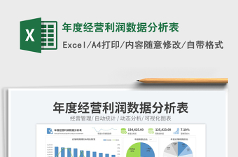 2025年度经营利润数据分析表免费下载