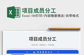 2025项目成员分工免费下载