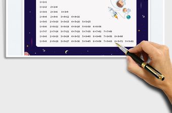 2025乘法口诀表免费下载