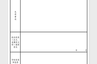 2025年优秀党务工作者推荐表