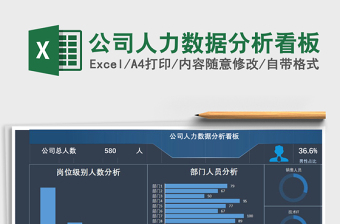 公司人力数据分析看板