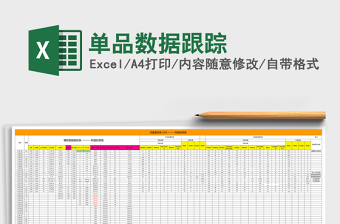 单品数据跟踪