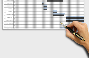 土建施工进度计划表模板